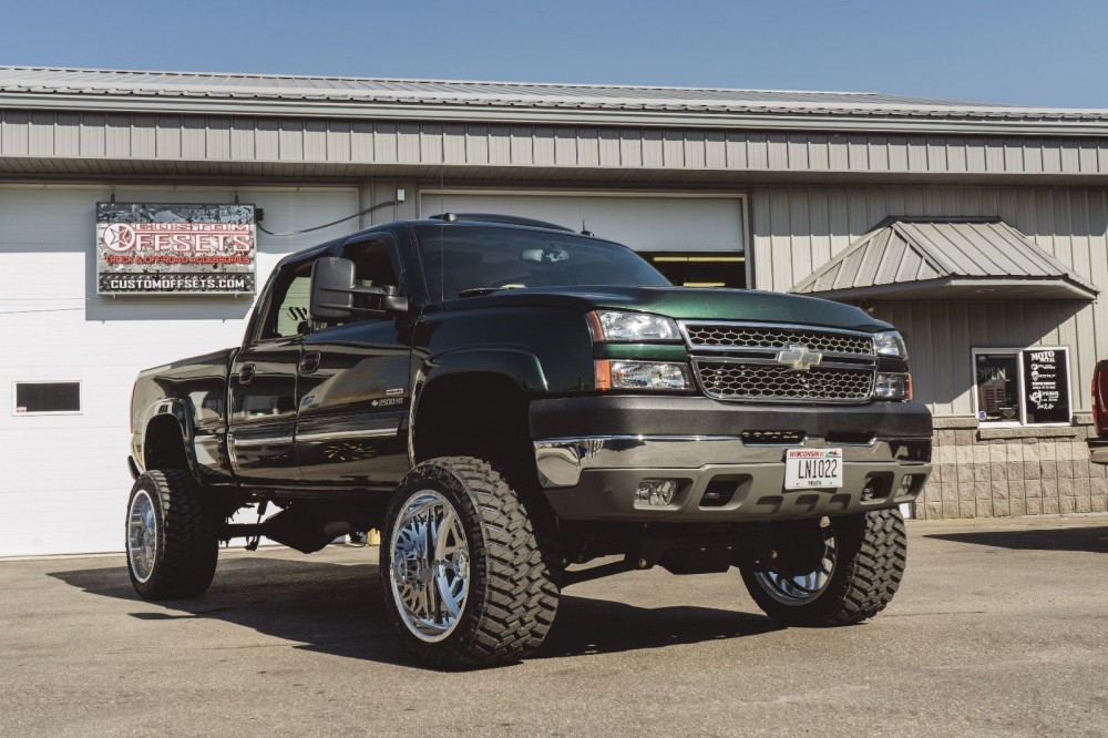 Wheel Offset 2005 Chevrolet Silverado 2500 Hd Hella Stance 5 Suspension 